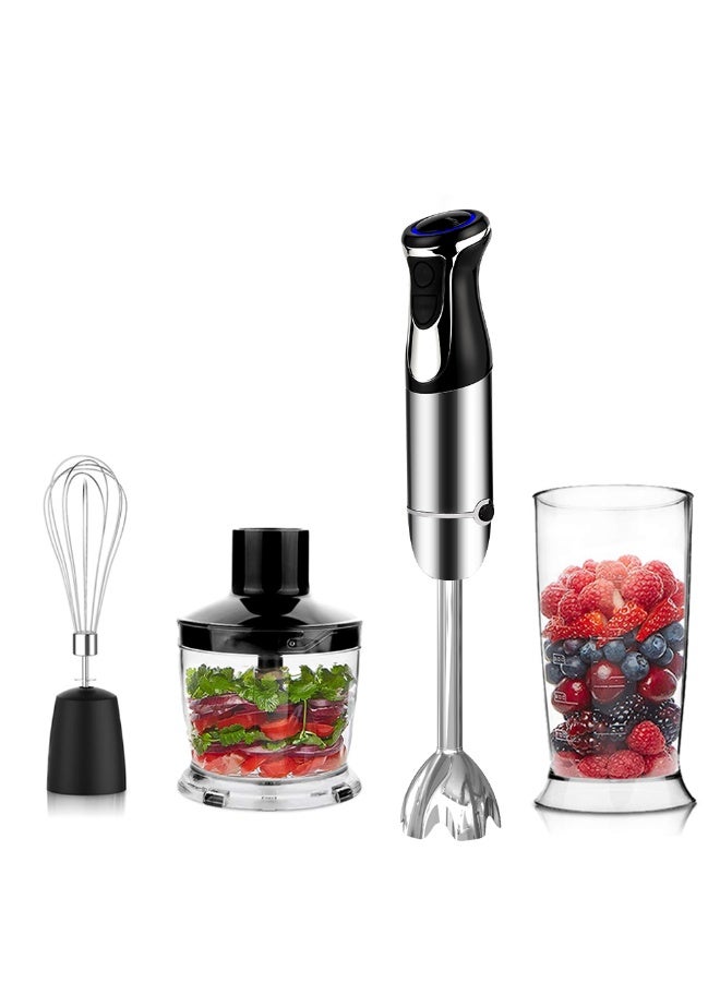 Olympia 450W 4-In-1 Hand Blender Set With Chopper Bowl, Whisk Attachment And Beaker, Ergonomic Handle, Multi-Speed Control, Perfect For Smoothies, Soups, Baby Food And Mixing - Image 1